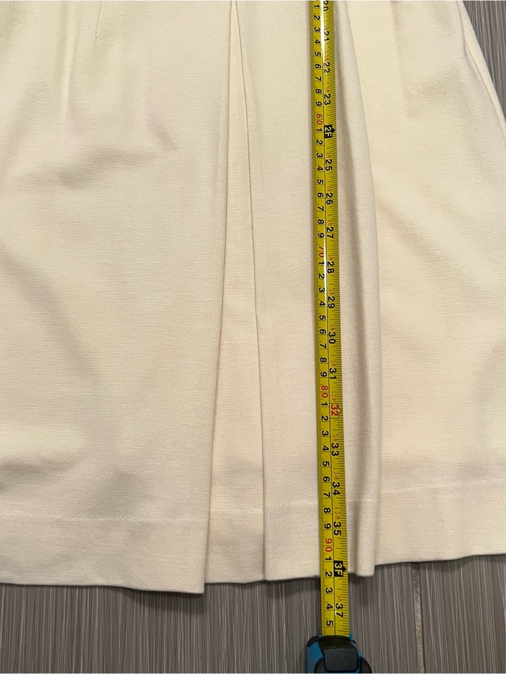 Milly Cream Ivory Dress with Gold belt XS Classic long sleeve - Picture 10 of 12
